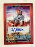 T.J. MOORE 2025 Leaf Football Nation Saturday at Stadium Red Prismatic AUTO #/2