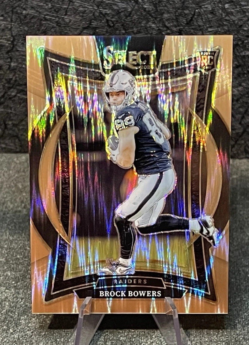 2024 Panini Select - Concourse Brock Bowers #31 Copper Shock Prizm /299 (RC)