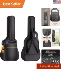 Protective 41-Inch Guitar Gig Bag: Water-Resistant, Padded, with Storage Pockets