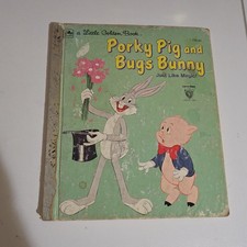 Vintage Warner Bros. 1976 Porky Pig And Bugs Bunny A Little Golden Book
