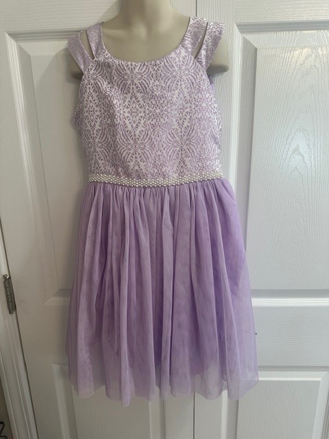 Bonnie Jean Size 10 Girls Lavender Sleeveless Special Occasion Dress