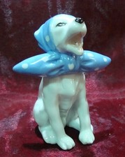 Figurine Chien Foulard Style Art Deco Style Art Nouveau Porcelaine