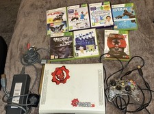 Xbox 360 120 GB Console (White) With Controller + Games