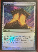 MTG Mana Crypt Foil Judge Award Card - Slightly Worn - English Edition