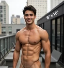 Shirtless Hung Hunk N the Big City 8x10 Fantasy Photo Photograph Reprint 1099