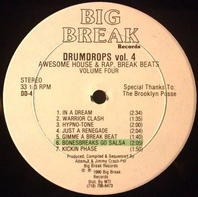 Adam X & Jimmy Crash - Drumdrops Vol. 4 (Essential Break Beats & Loops) - USA...