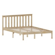 Wood Bed Milan Single Double King Size 3ft 4ft6 5ft Frame Mattress White Pine