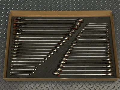 Snap-on Tools NEW ORANGE 38-Piece MASTER Flank Drive Plus Wrench Set SOEXFSET1BO