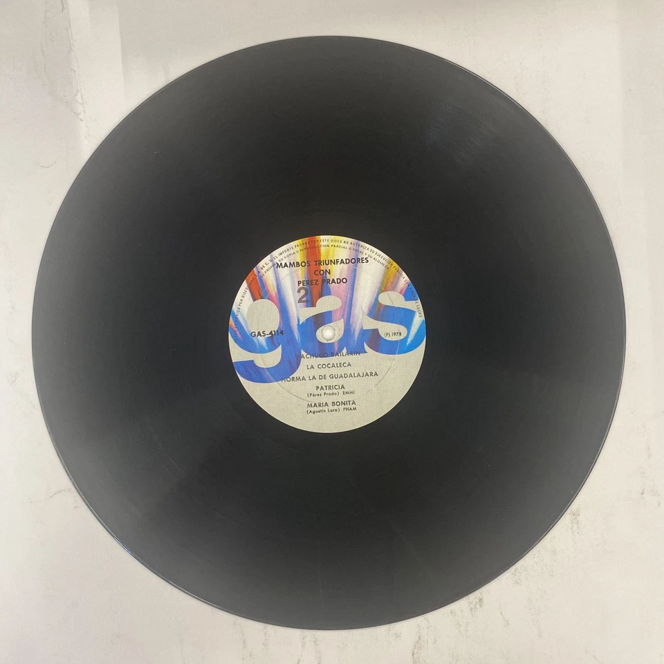 PEREZ PRADO - MAMBOS TRIUNFADORES - 1978 MEXICAN LP - Image 4 of 4