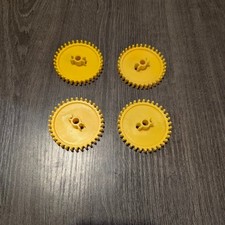 K'nex 4 yellow crown gears knex spares parts