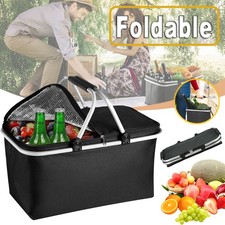 Einkaufskorb Faltbar Picknickkorb Einkaufstasche Faltkorb Thermokorb K&uuml;hlkorb DE