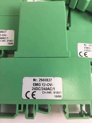 1PC New Phoenix 2948827 EMG12-OV-24DC240AC1 EMG12-OV-24DC/240AC/1 Relay Module #