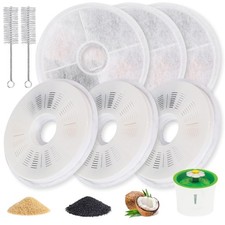 6-Pack Cat Water Fountain Filter Replacement Compatible with Catit 3L–Triple ...
