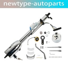 For 28 Tilt Automatic Steering Column W Key Wheel Adapter Hot Rod Chrome For 28 Tilt Automatic Steering Column W Key Wheel Adapter Hot Rod Chrome