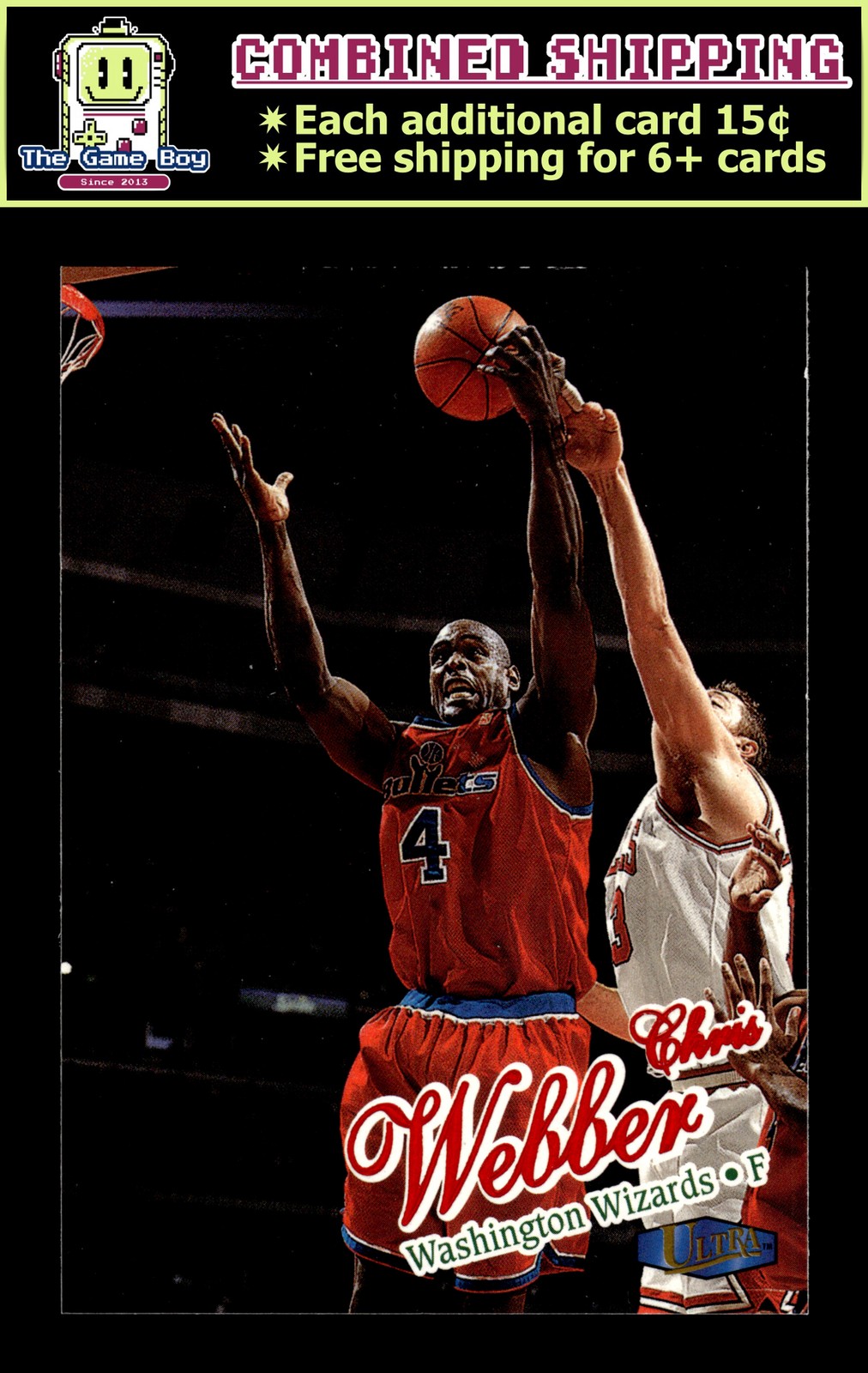 1997-98 Fleer Ultra #108 Chris Webber - Washington Wizards