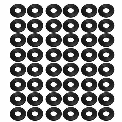 50Pcs 8mm x 20mm x 1.5mm Rubber Oil Sealing O-Rings Washer Gasket Black  *kk