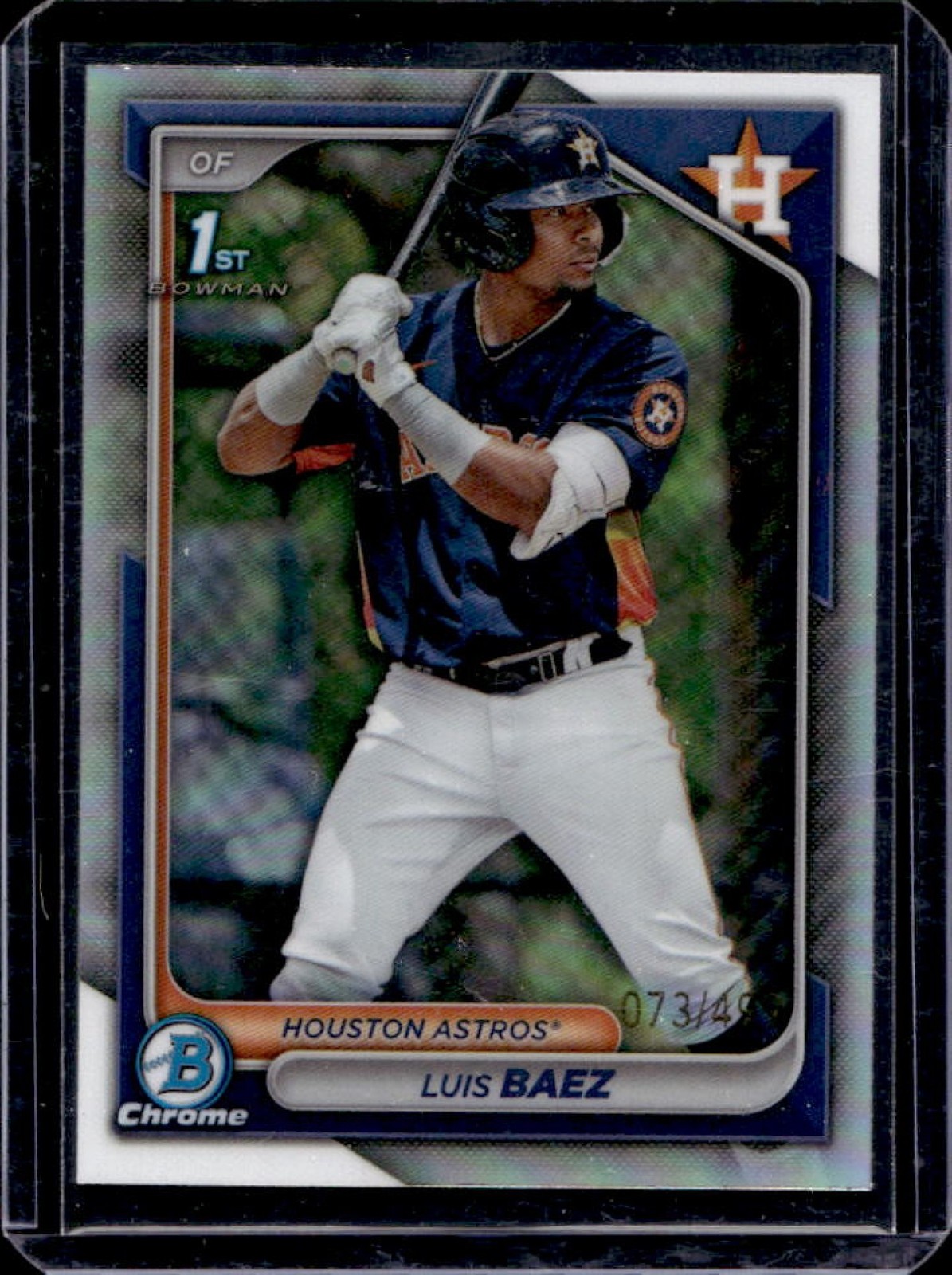 2024 Bowman Luis Baez Chrome Refractor 1st Prospect #/499 Astros