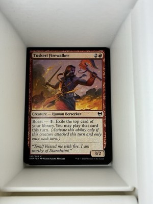 MTG Magic the Gathering Tuskeri Firewalker (157) Kaldheim. A27