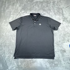 Peter Millar Polo Shirt Mens XXL Black Summer Comfort Performance Golf