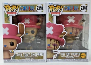 Funko Pop! One Piece Tony Tony Chopper #2340 CHASE COMMON Set of 2 W/Protector