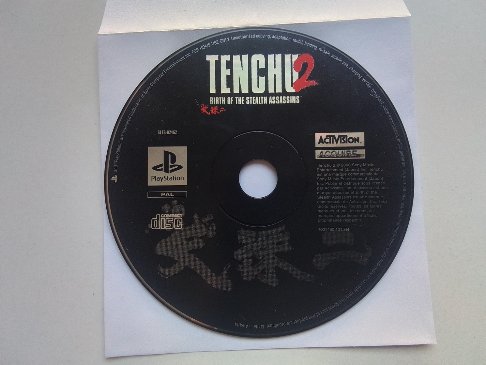 Tenchu 2 Birth of the Stealth Assassins sur PS1 et PS2 bien lire