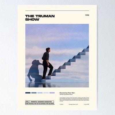 NEW LIMITED! The Truman Show / Classicult Prints Poster