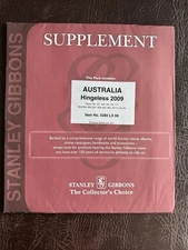 Stanley Gibbons Stamp Supplement Pack Hingeless Australia 2009