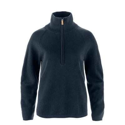 Fjallraven Womens Ovik Lite Half Zip Dark Navy