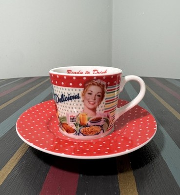 Portmeirion Vintage Kellogg s Espressotasse & Untertasse - Retro Sammelset