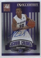 2008 Donruss Elite Extra Edition School Colors 7/25 Michael Beasley Auto 17a5