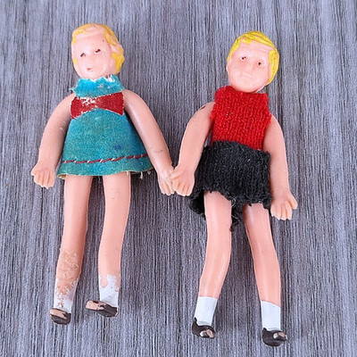 Vintage Caco Lunby Children Bendable Figures Carolines Home Doll House
