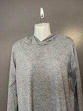 Patagonia Capilene Cool Daily Hoodie Womens Large Gray Heather UPF 50 Sun Shirt