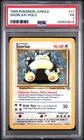 1999 POKEMON JUNGLE #11 SNORLAX-HOLO PSA 1