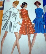  LOVELY VTG 1960s DRESS McCALLS Sewing Pattern 14/36