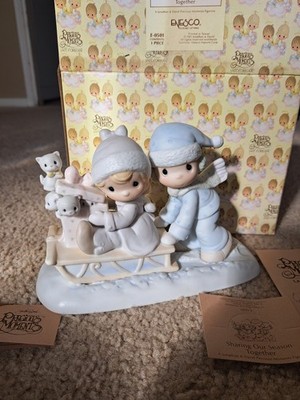 Precious Moments Figurine Sharing Our Season Together 1983 E 0501