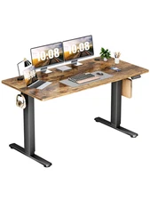 OLIXIS Electric Adjustable Height Standing Desk - 55 X 24 Inch Sit to Stand up D