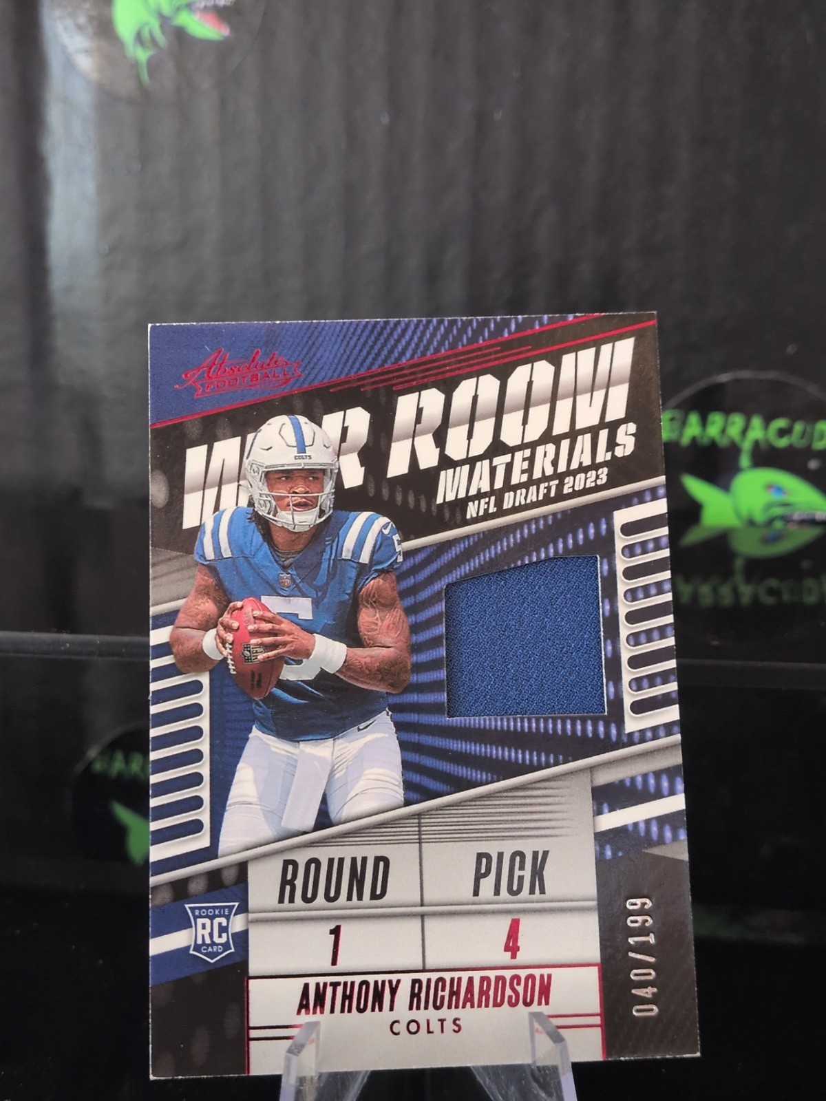 Anthony Richardson Panini Absolute War Room Materials #WRAR Base