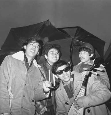 Danny Diaz & Checkmates four boys who are a world trip which t- 1969 Old Photo