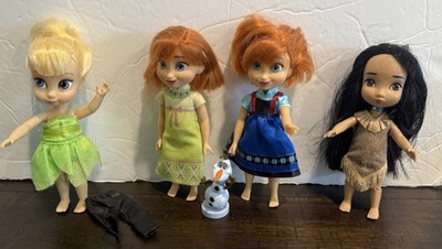 Disney Animator Tinkerbell Pocahontas Collection 5'' Anna From Frozen Lot