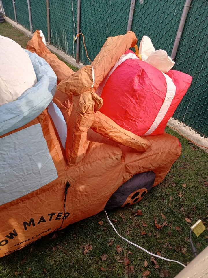 2018 Gemmy 6’ Disney Tow Truck Mater Lighted Christmas Inflatable ...
