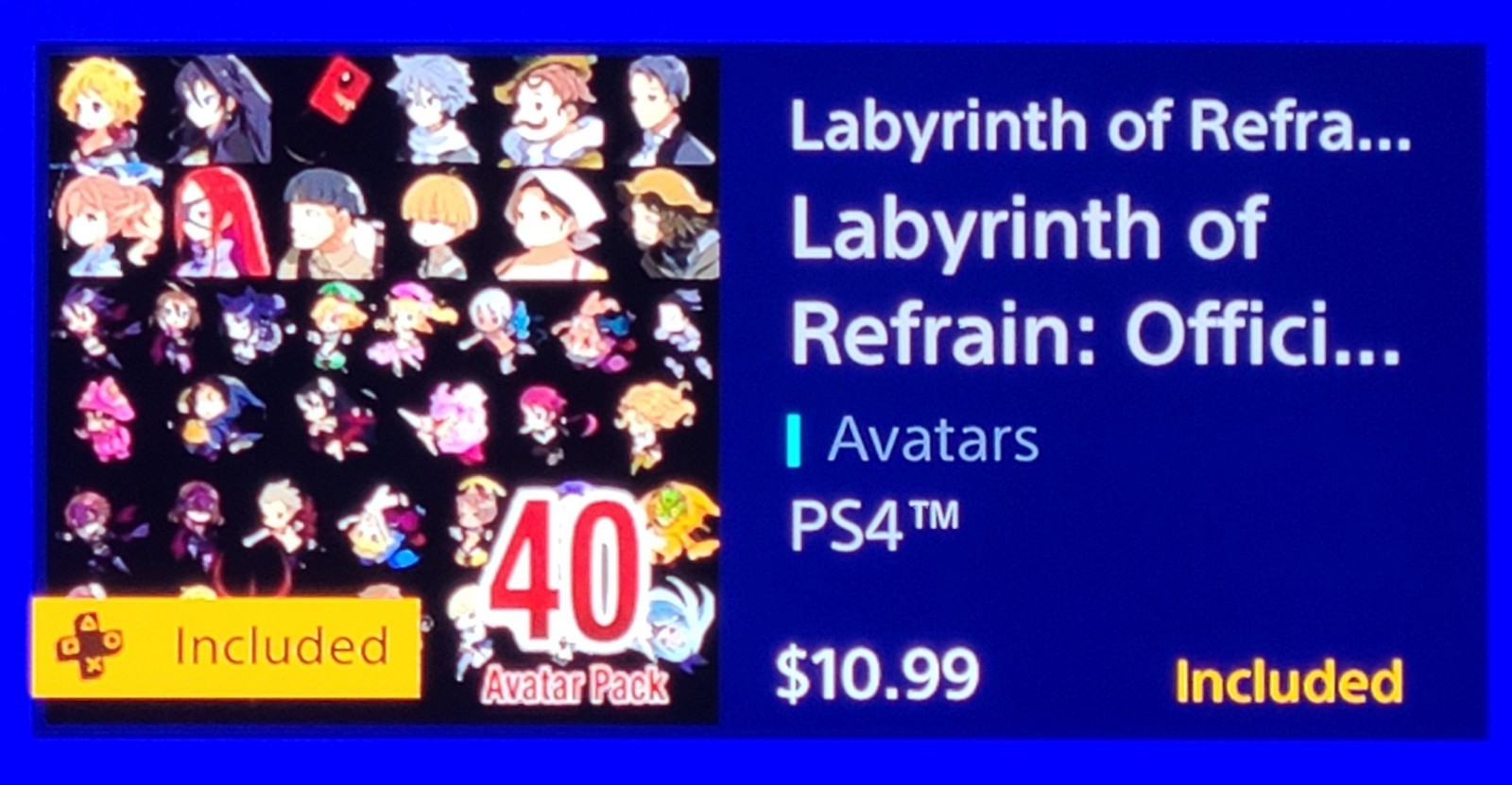 PSN Official Premium Avatar Service *REGION Specific* [Please Read Description]