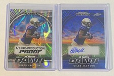 2025 Leaf Nation Giles Jackson A New Dawn Blue Auto #/7 & 1/1 Pre-production RC