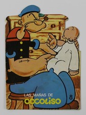 1973 POPEYE THE SAILOR Die Cut Book 8  x 5.75  (20 x 14.5 cm) Spain Vintage VHTF