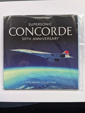2019 50P Set Concorde 50th Anniversary 3x 50p Fifty Pence Collection Pack BUNC