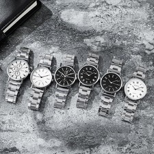 Mens Quartz Watch 38mm Stainless Steel Band P...
