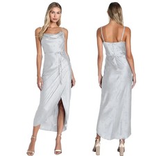 LATEST DESIGN White Wedding Halter Neck Sleeveless Long Evening Dress UK Size 12