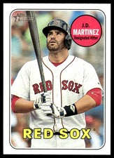 J.D. Martinez 2018 Topps Heritage #710 Red Sox MLB READ FREE SHIP AutographDen