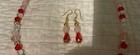Artist Glass Lamp works Hearts,Gems, Facet crystal Necklace Set — photo 3