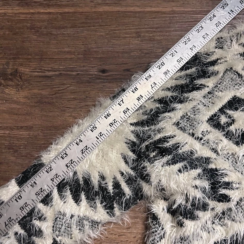 Suéter azteca Staring At Stars Anthropologie para mujer talla XS pestañas negras marfil Foto 4 de 4