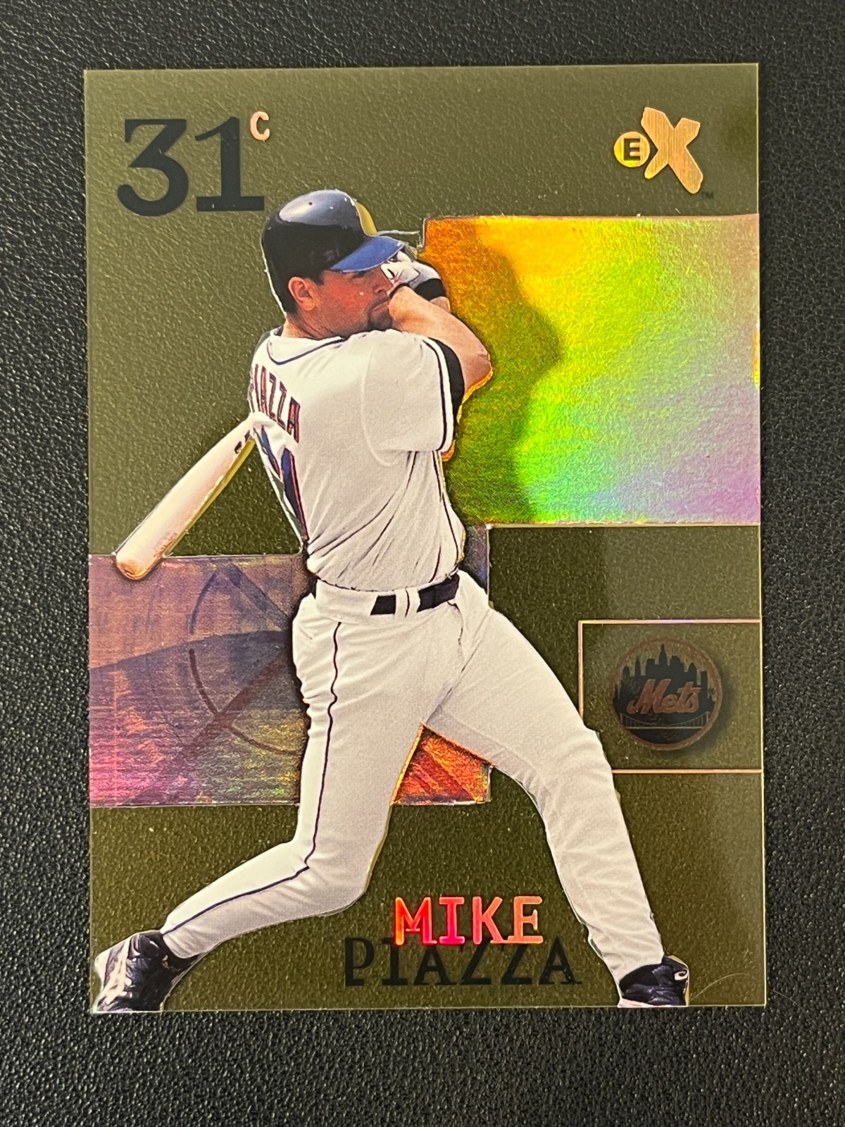 Mike Piazza 2003 Fleer EX Essential Credentials Future Mets 43 Missing Serial #